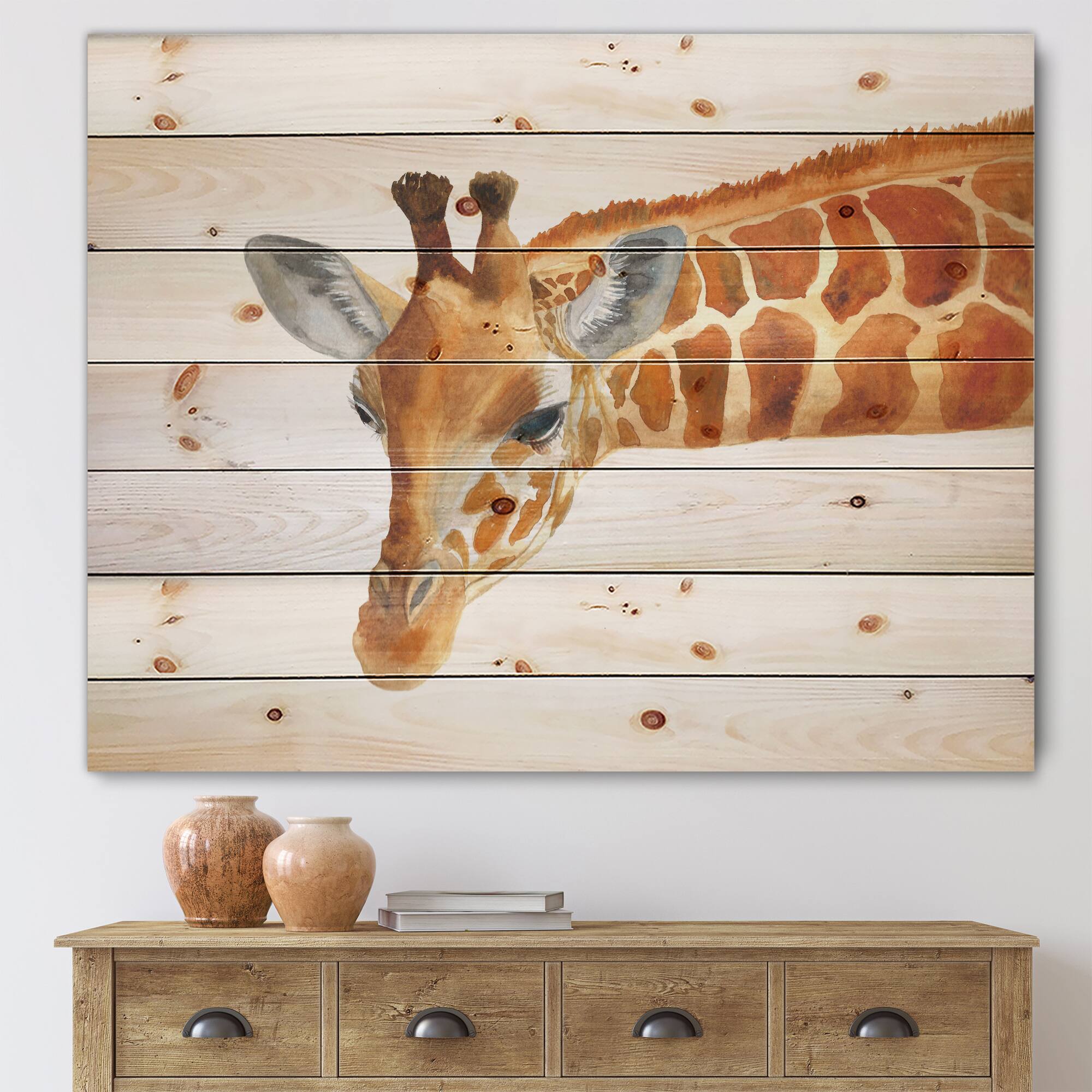 Designart - Portrait of A Giraffe IX